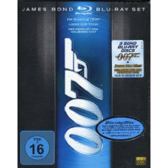James Bond Blu-Ray Set mit 3 Blue-Ray's<BR>Ein Quantum Trost---Lizenz zum T&ouml;ten---Der Mann mit dem Goldenen Colt